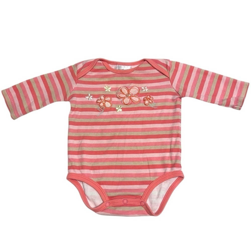 Vintage Carter’s Classics Striped Embroidered Floral Bodysuit
3-6 Months